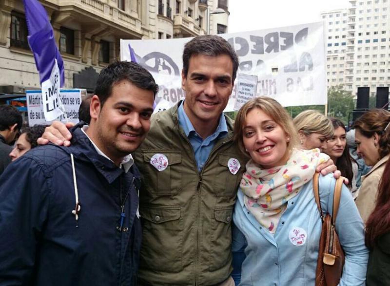 Juventudes Socialistas en la manifestación por un Aborto Libre, Seguro y Gratuito