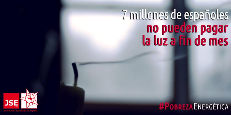 JSE pide al Gobierno una Ley para paliar la pobreza energética que sufren más de 7 millones de españoles