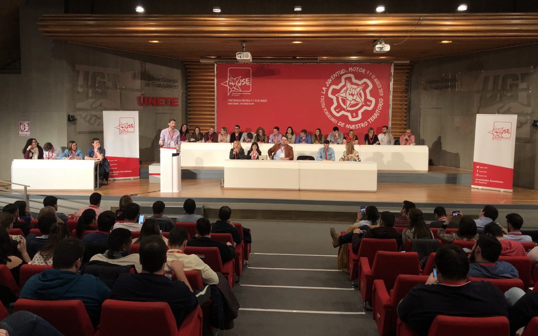 Juventudes Socialistas de España celebró su Conferencia Política y aprobó diversos cambios orgánicos.