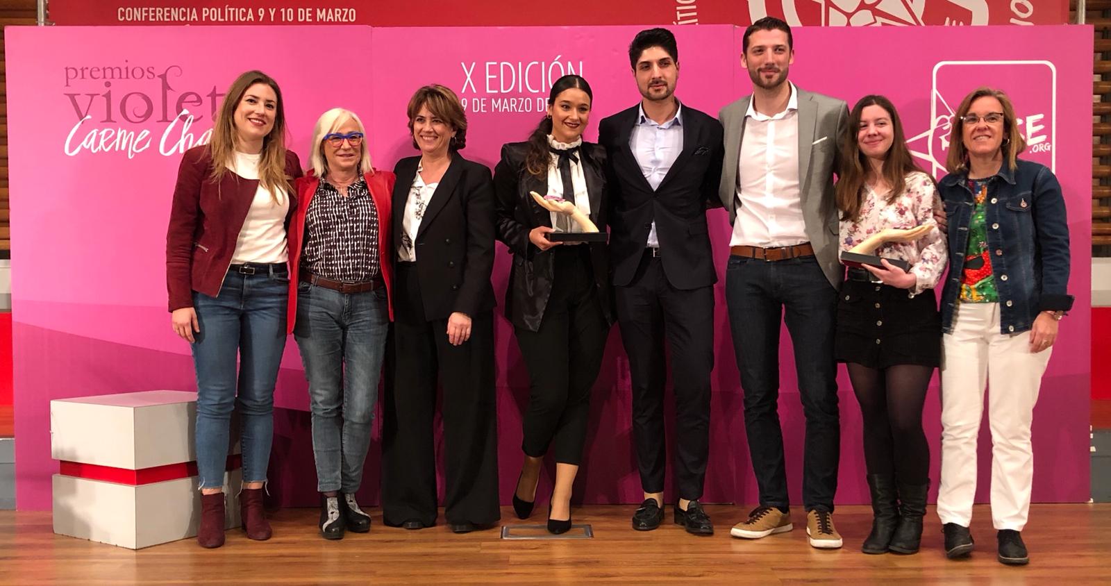 Juventudes Socialistas de España celebró la décima edición de los Premios Violeta-Carme Chacón.