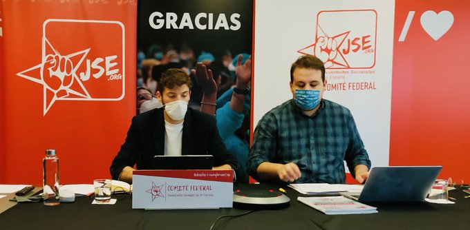 Las Juventudes Socialistas de España celebran por primera vez un Comité Federal Telemático por debido a la COVID-19.