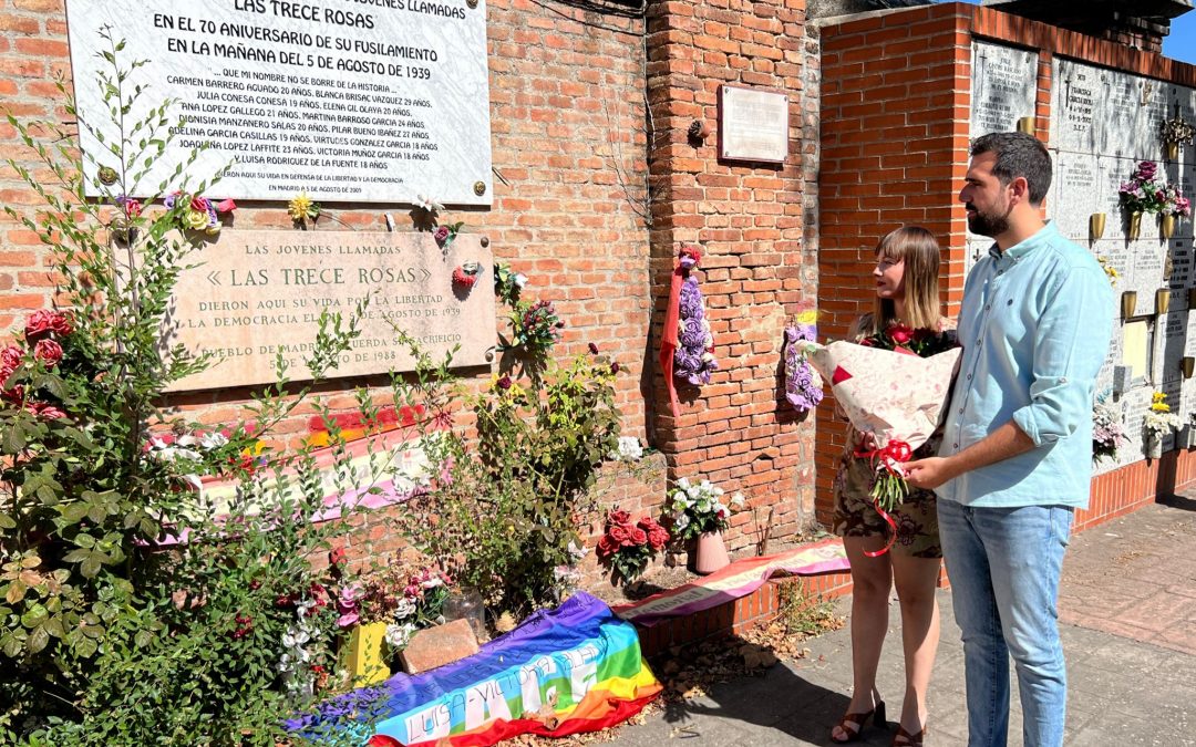 Juventudes Socialistas reivindica el legado de las Trece Rosas y alerta del retroceso en memoria democrática de gobiernos PP-VOX